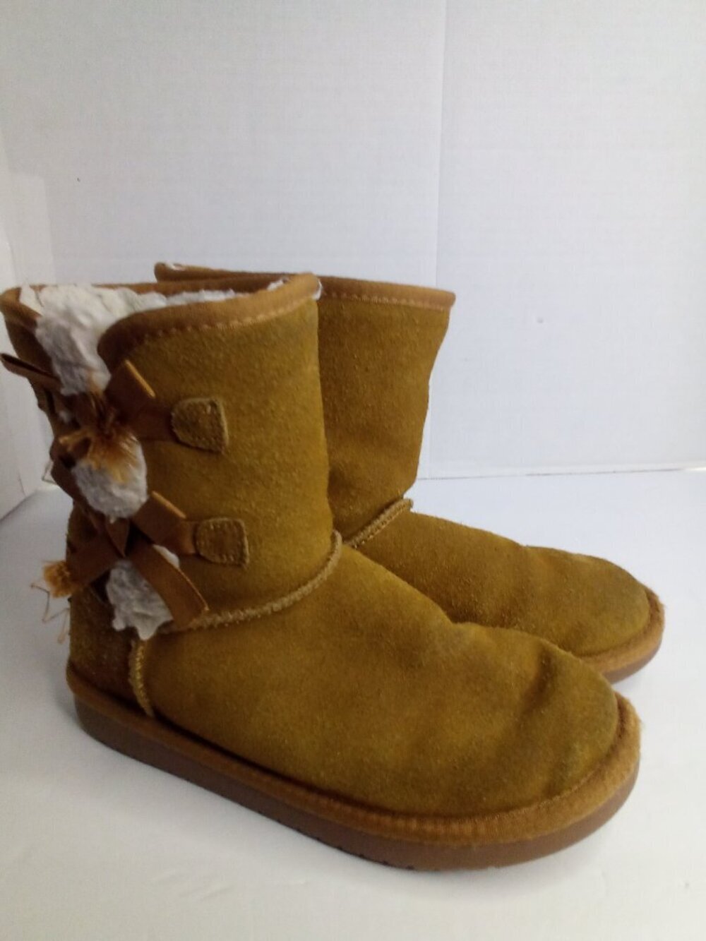 Koolaburra By Ugg Boots Girls 2 Ankle Fleece Lined Brown